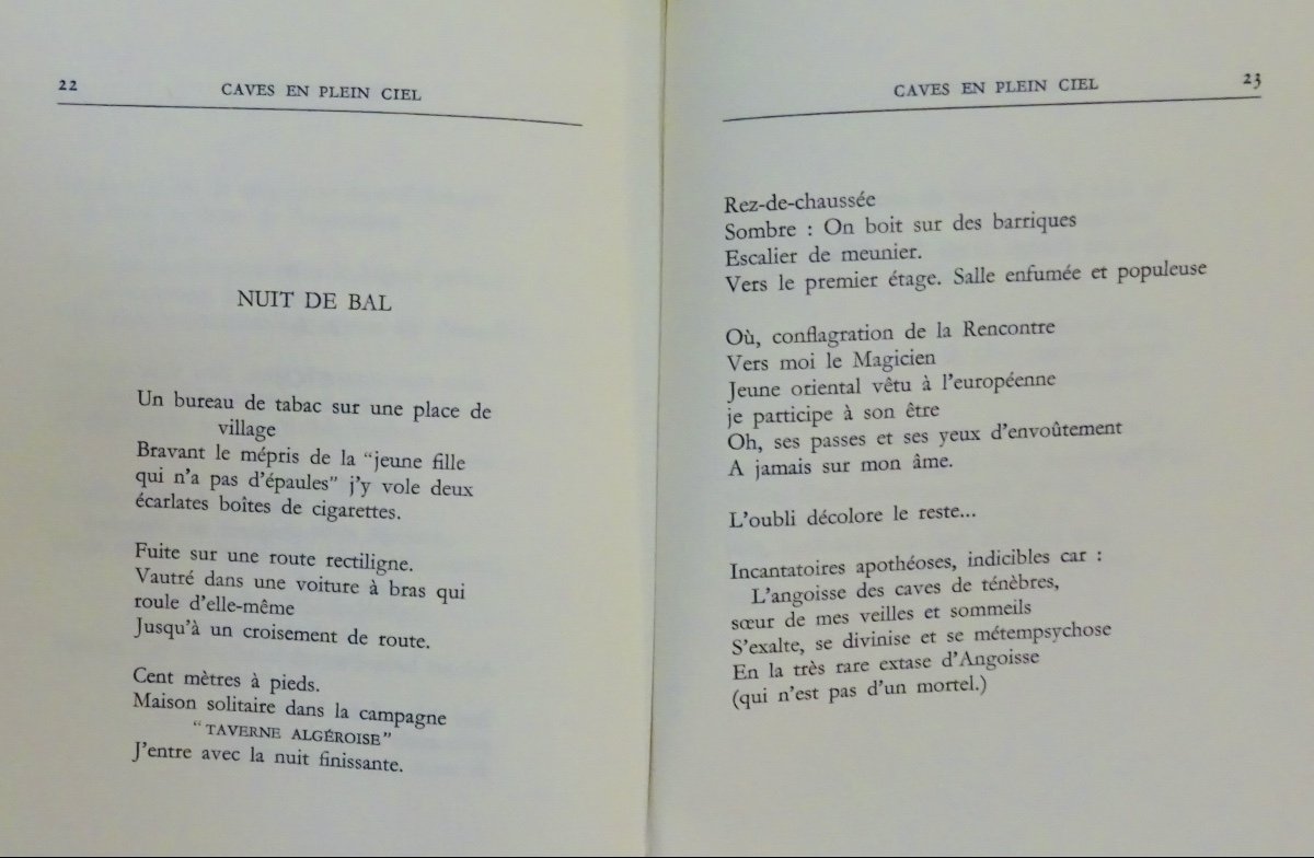 Gilbert-lecomte (roger) - Cellars In The Sky. Fata Morgana, 1977. Numbered Copy.-photo-1
