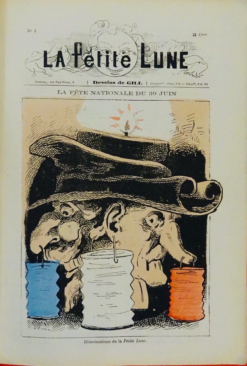 GILL (André) - La Petite lune années 1878-1879. Paris, Au Bureau de la Revue, 1879.-photo-1