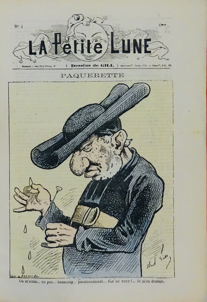 GILL (André) - La Petite lune années 1878-1879. Paris, Au Bureau de la Revue, 1879.-photo-2