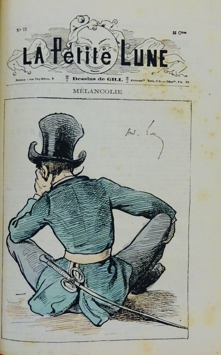 GILL (André) - La Petite lune années 1878-1879. Paris, Au Bureau de la Revue, 1879.-photo-6