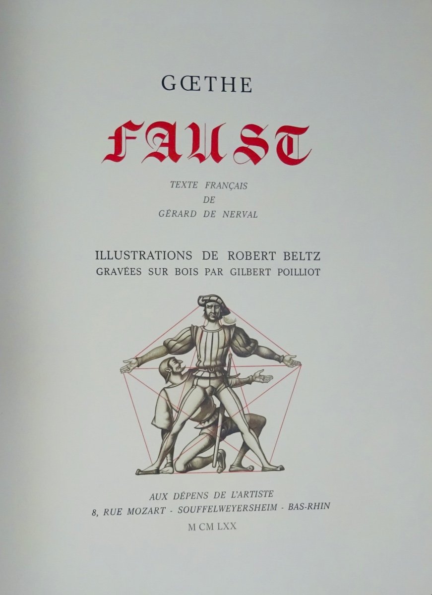 GOETHE - Faust. Illustré par Robert BELTZ, 1970.-photo-1