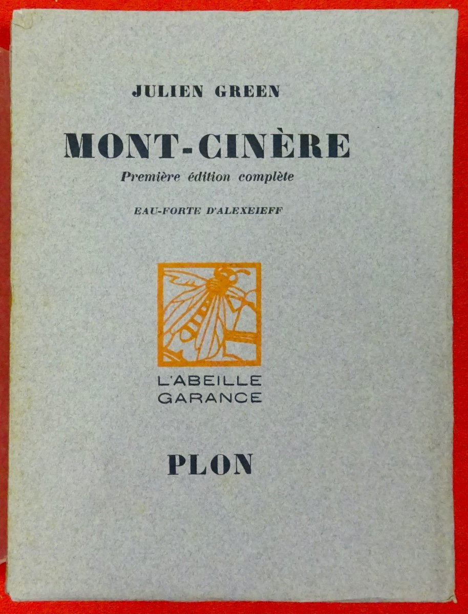 GREEN - Mont-Cinere. Plon, 1928. Frontispice d'ALEXEIEFF.
