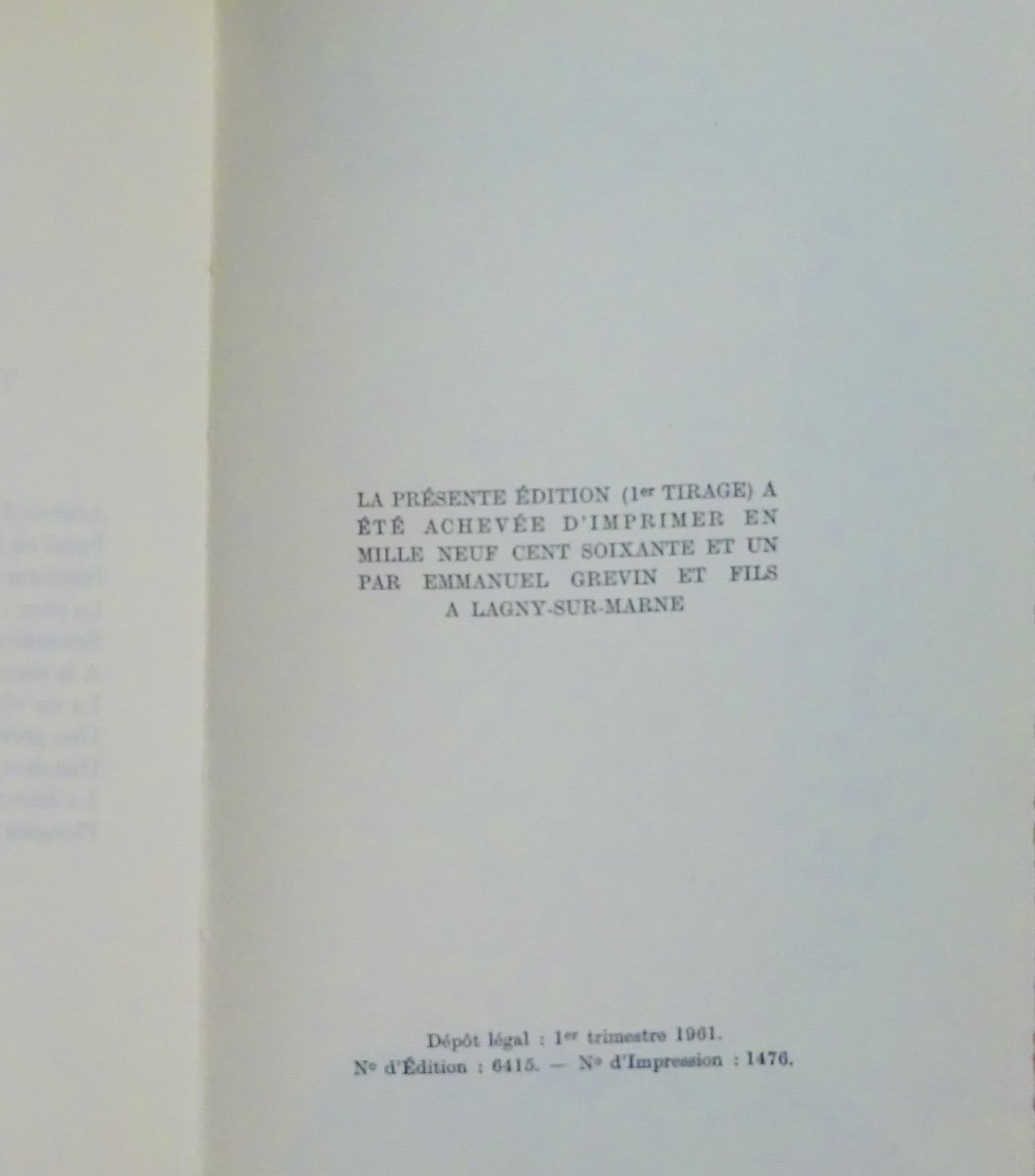 Guehenno Change Life. My Childhood And My Youth. Bernard Grasset, 1961. Original Edition.-photo-4
