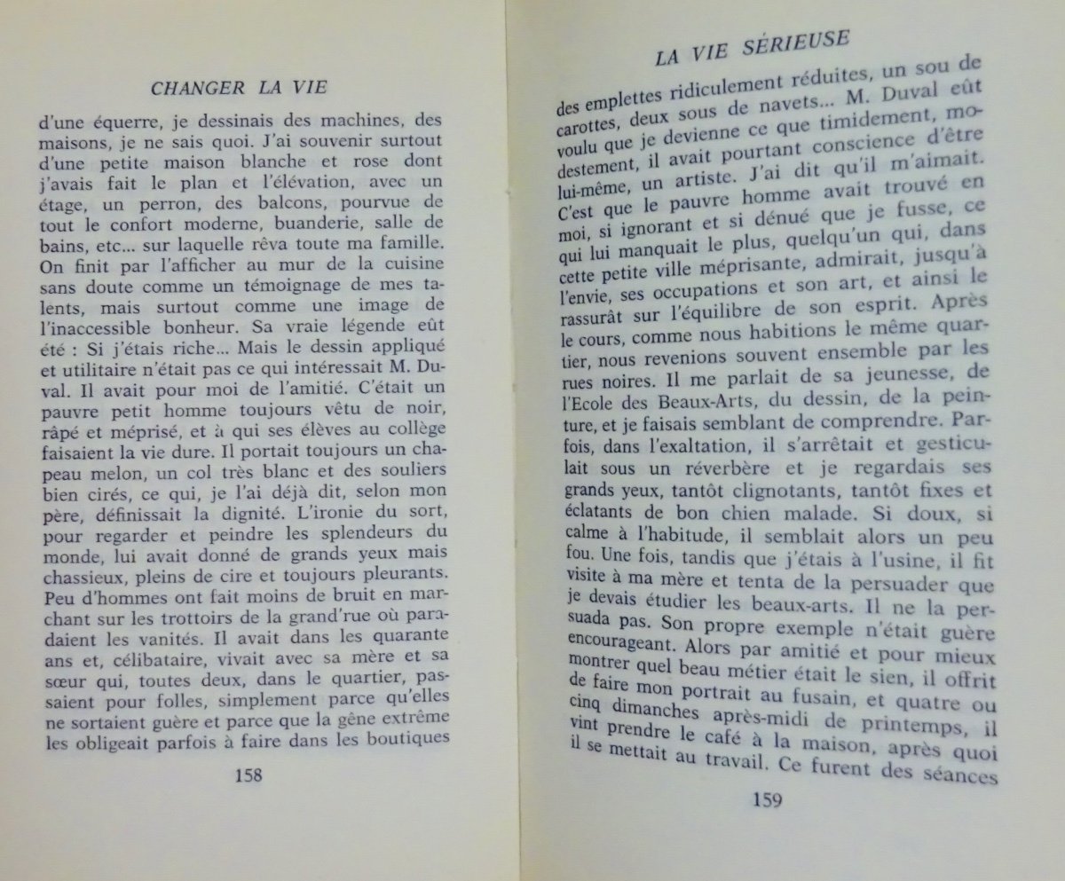 Guehenno Change Life. My Childhood And My Youth. Bernard Grasset, 1961. Original Edition.-photo-3