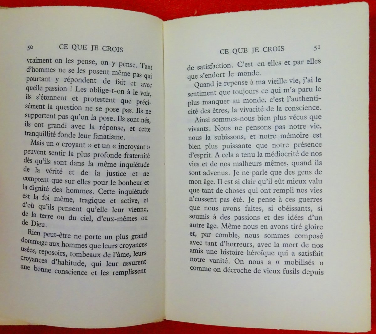 Guehenno - What I Believe. Bernard Grasset, 1964. First Edition.-photo-4