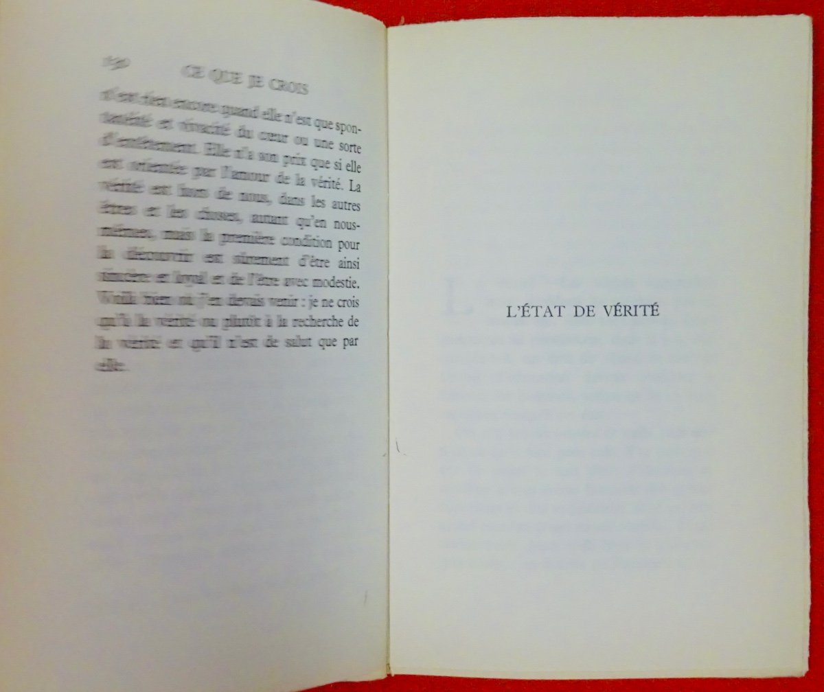 Guehenno - What I Believe. Bernard Grasset, 1964. First Edition.-photo-4