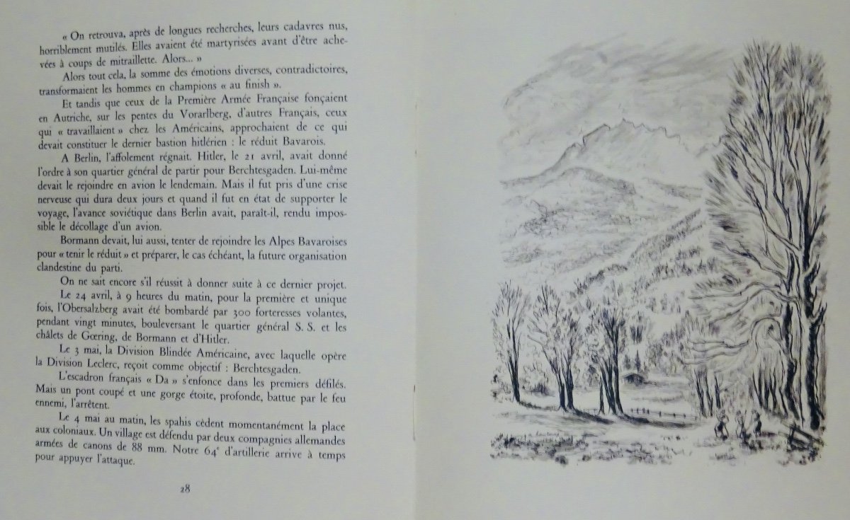 Hamburg - Berchtesgaden Party. Chez l'Auteur, 1947. Illustrated By The Author With A Drawing.-photo-6