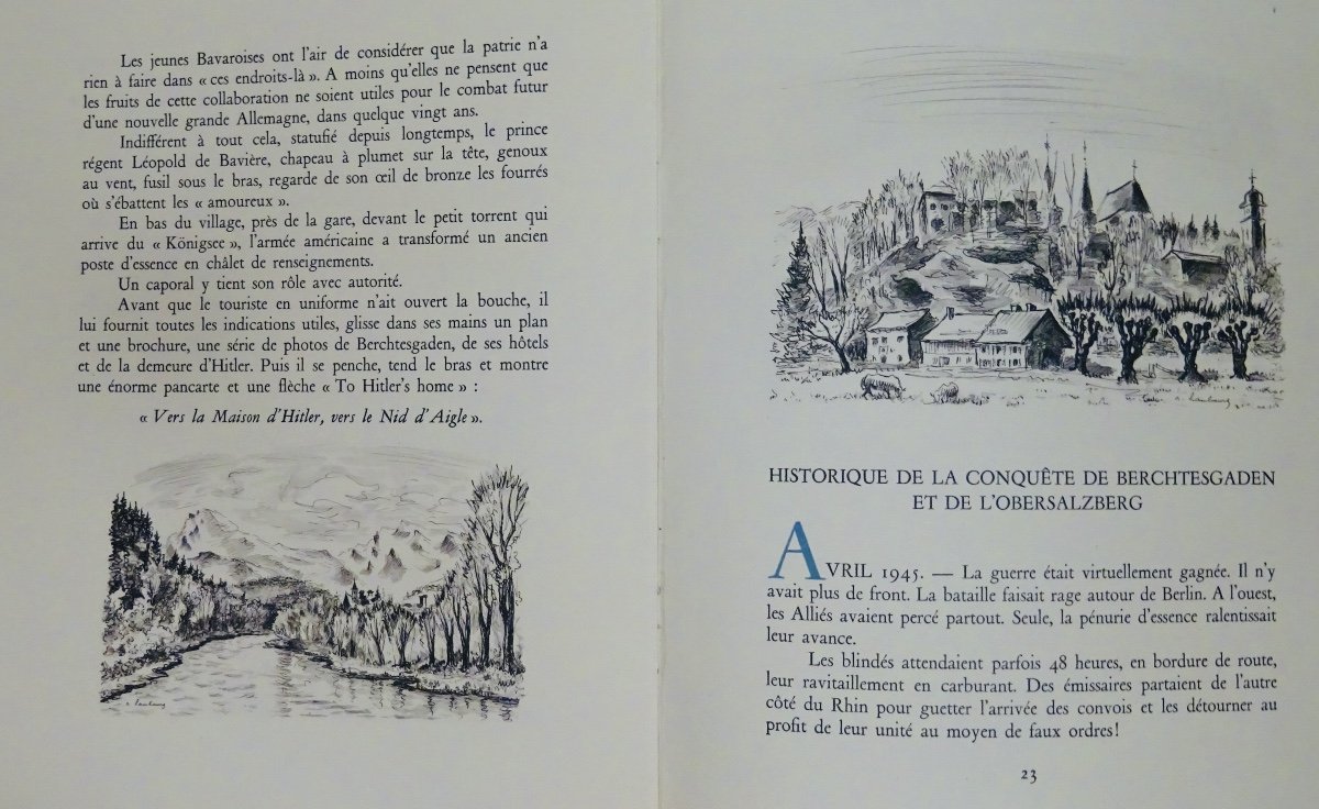 Hamburg - Berchtesgaden Party. Chez l'Auteur, 1947. Illustrated By The Author With A Drawing.-photo-7