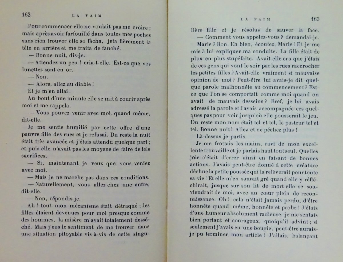 HAMSUN - La Faim. F. Rieder et Cie, 1926. Édition originale.-photo-4