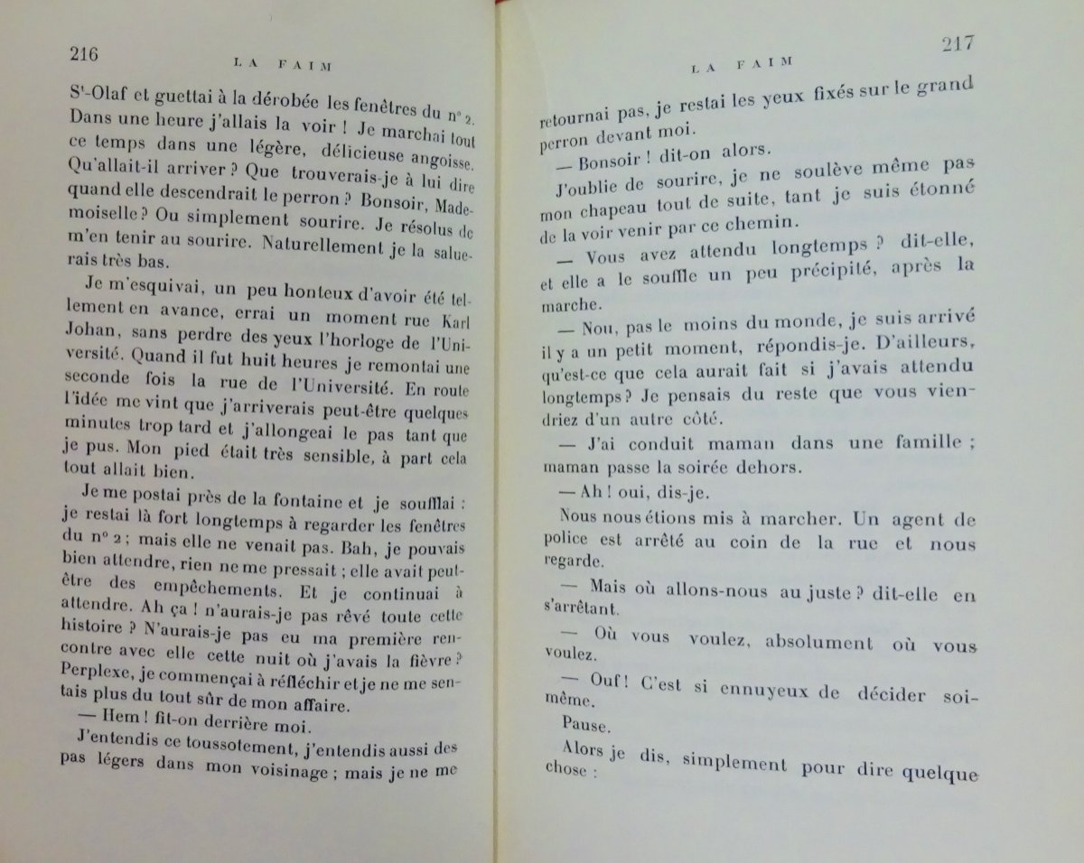 Hamsun - Hunger. F. Rieder Et Cie, 1926. First Edition.-photo-6