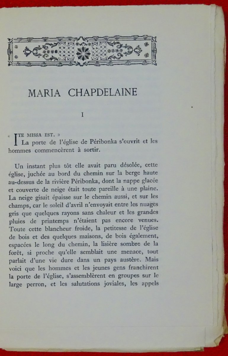 HÉMON- Maria Chapdelaine, récit du Canada français. Grasset, 1921, édition originale.-photo-4