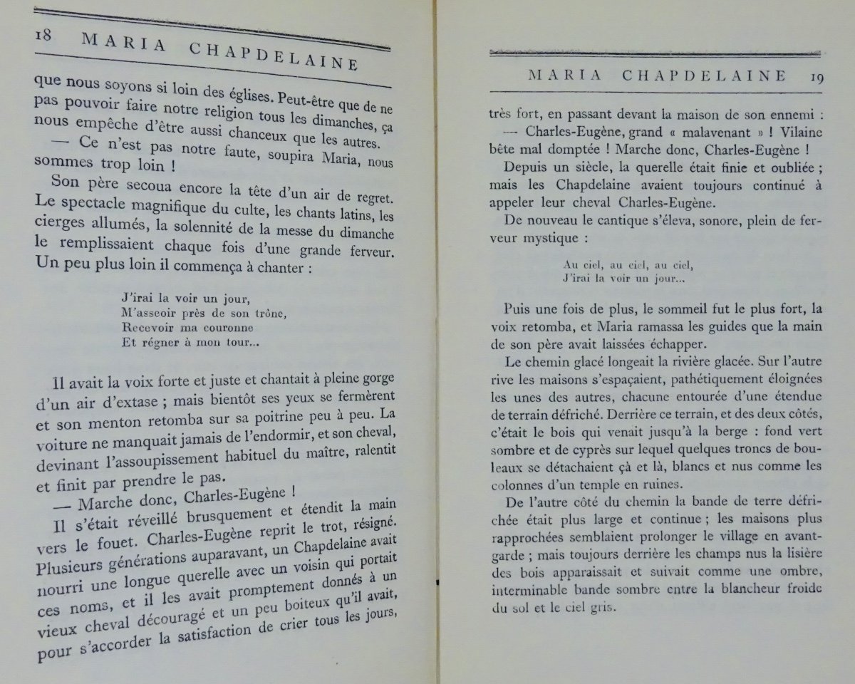 HÉMON- Maria Chapdelaine, récit du Canada français. Grasset, 1921, édition originale.-photo-8