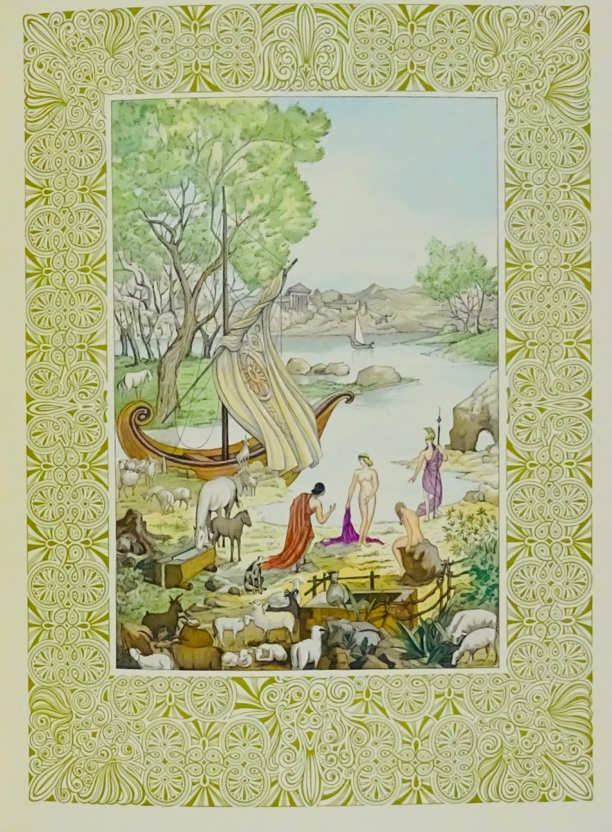 Homer - The Iliad And The Odyssey. Editions De l'Odéon And André Vial. Illustrated By Dussarthou.