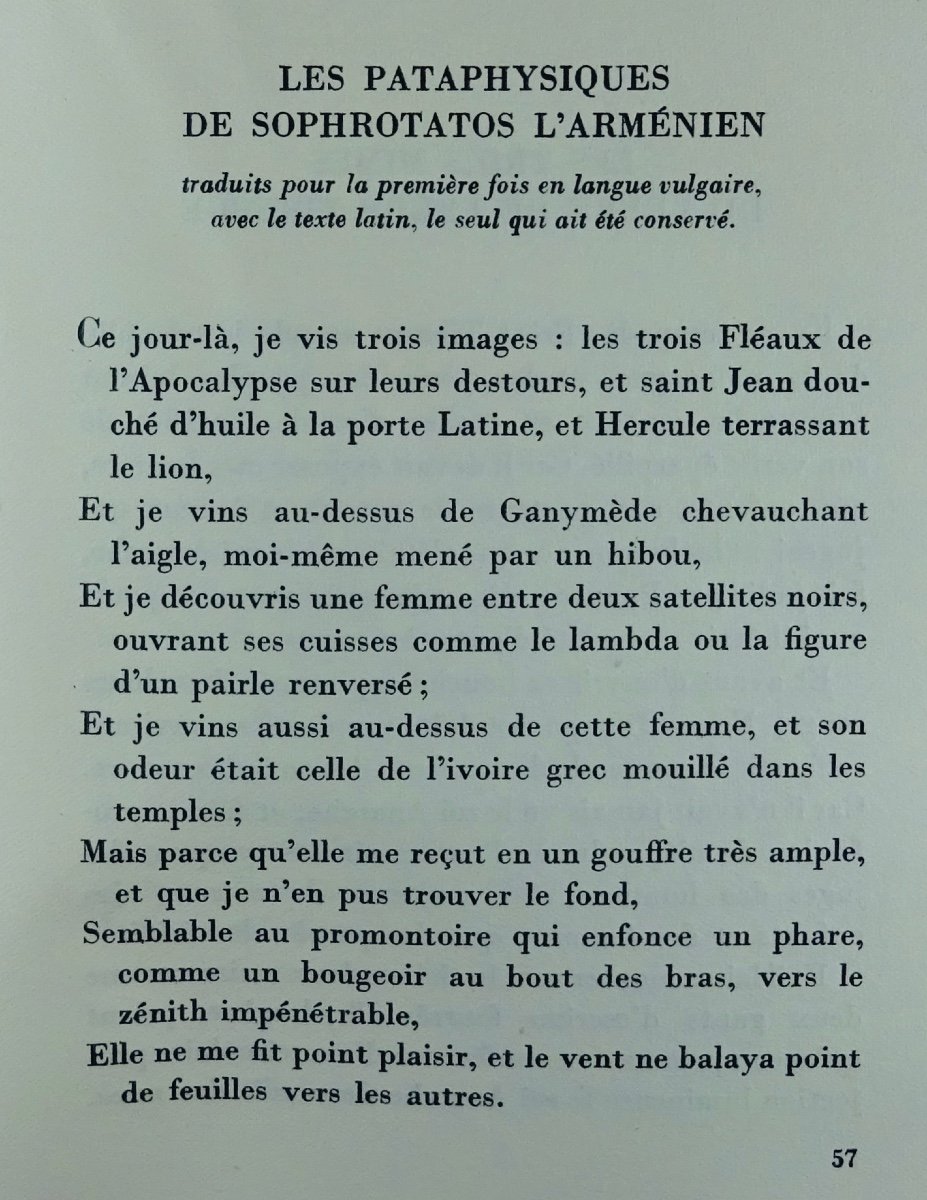 JARRY (Alfred) - La revanche de la nuit. Mercure de France, 1949. Exemplaire numéroté.-photo-4