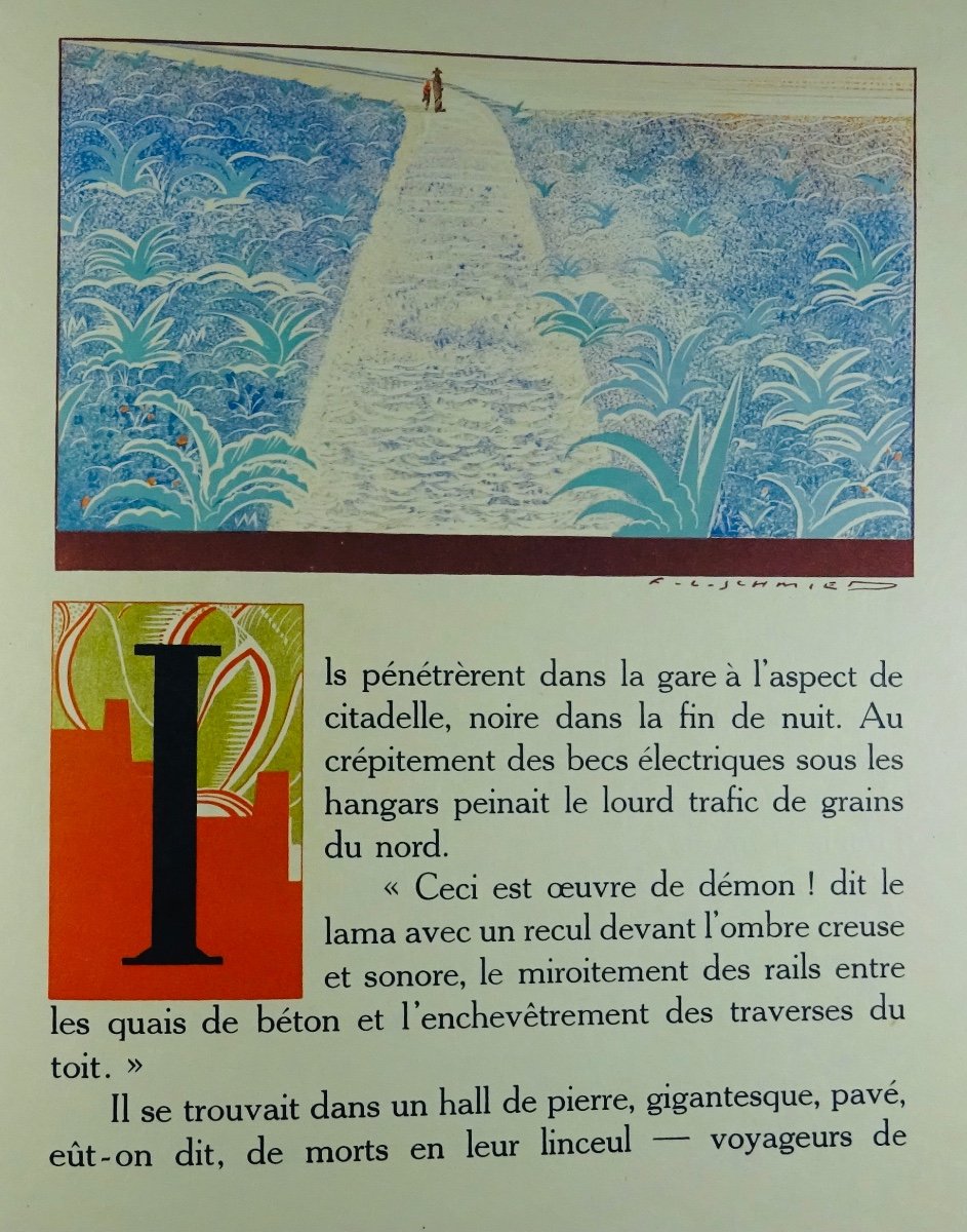 Kipling (rudyard) - Kim. Lausanne, Gonin & Cie, 1930. Illustrated By François-louis Schmied.-photo-8
