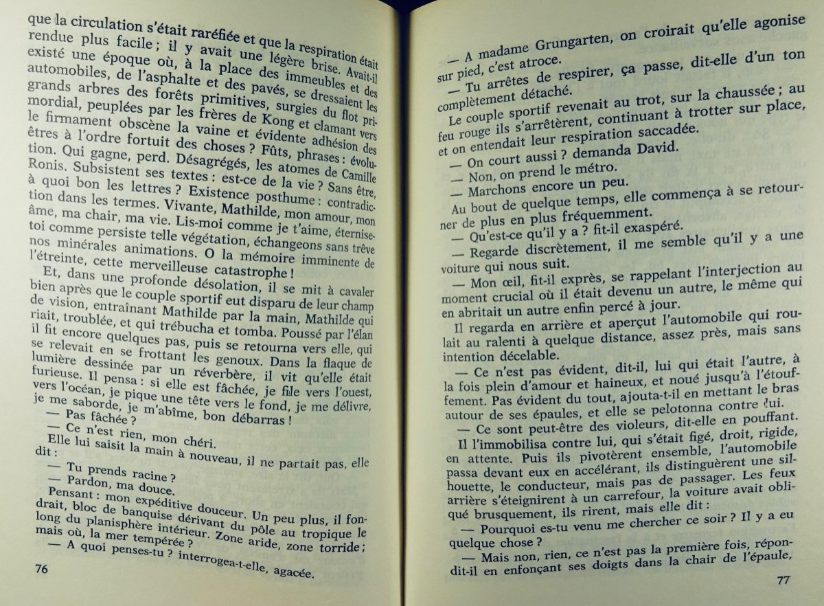 KOSTER (Serge) - Les Langues de terre. Flammarion, 1980. Envoi de l'auteur.-photo-5
