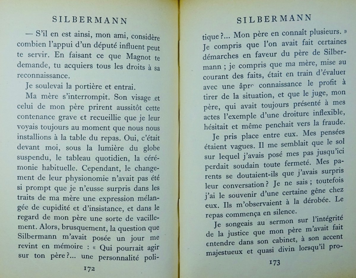 Lacretelle - Silbermann. Paris, Nouvelle Revue Française, 1922. Sent By The Author.-photo-1