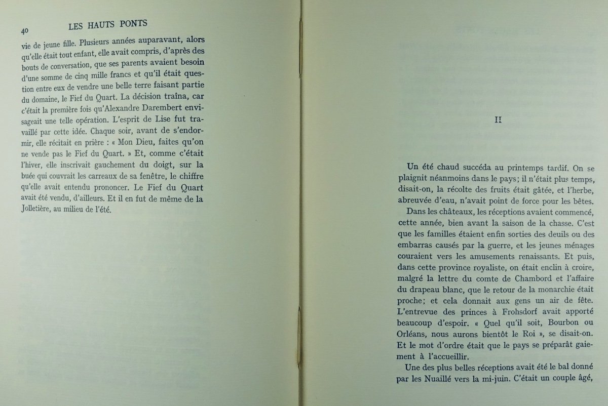 Lacretelle (jacques De) - The High Bridges * Sabine. Gallimard, 1932. First Edition.-photo-2