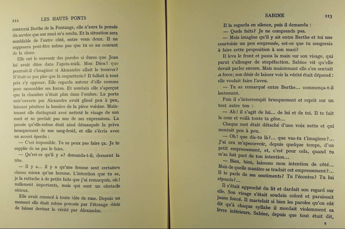Lacretelle (jacques De) - The High Bridges * Sabine. Gallimard, 1932. First Edition.-photo-4