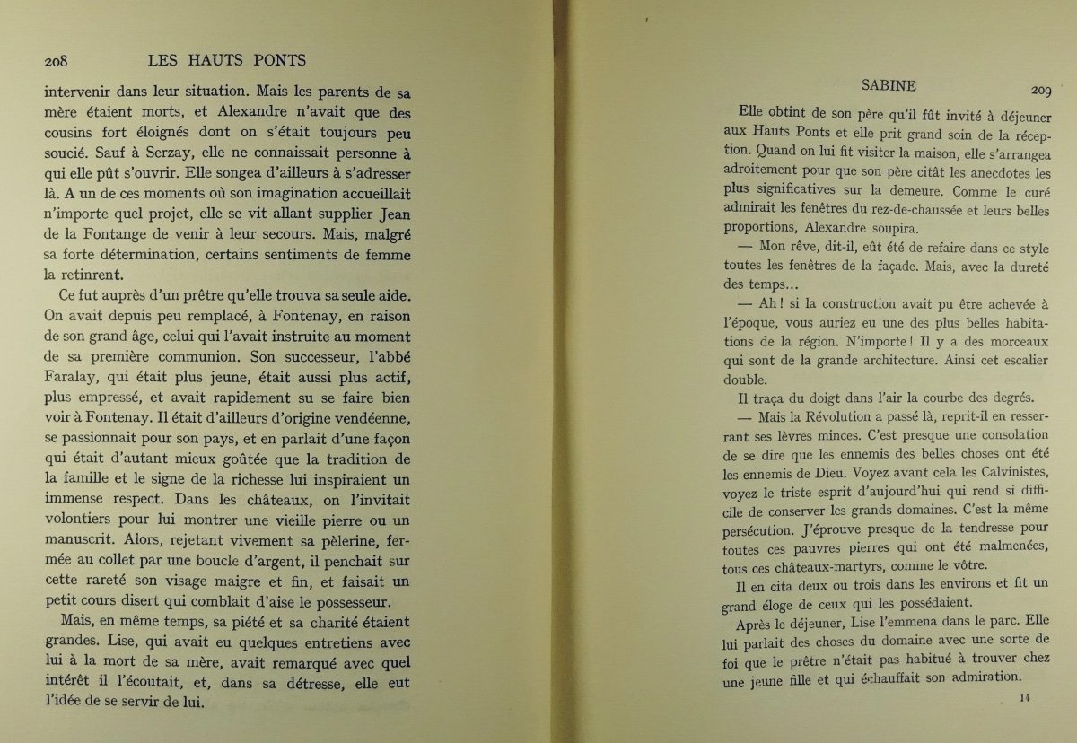 Lacretelle (jacques De) - The High Bridges * Sabine. Gallimard, 1932. First Edition.-photo-6