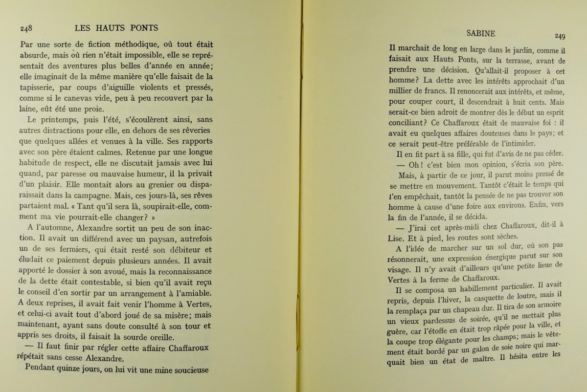 Lacretelle (jacques De) - The High Bridges * Sabine. Gallimard, 1932. First Edition.-photo-8