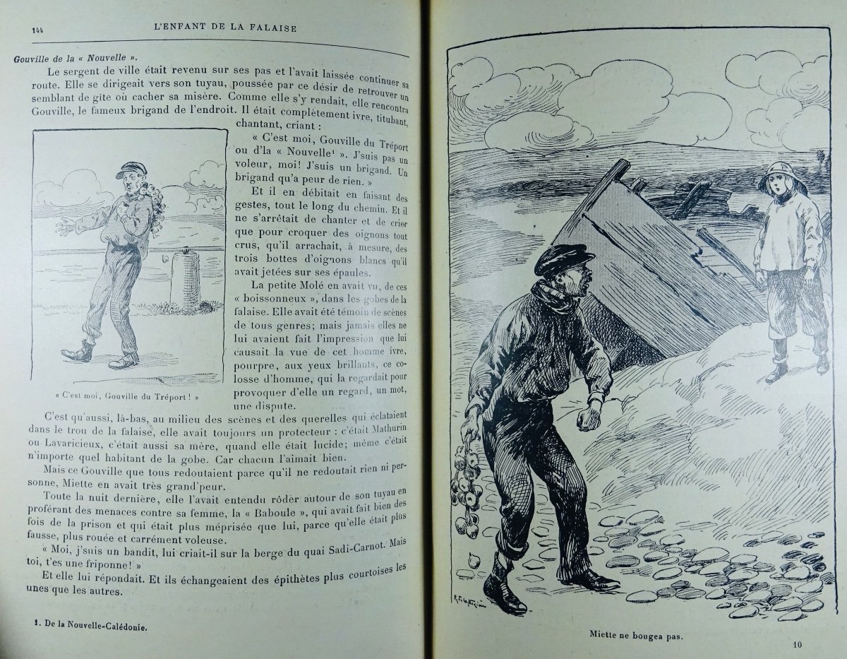 Latouche - The Child Of The Cliff. Delagrave, 1910. Illustrations By R. De La Nézière.-photo-4