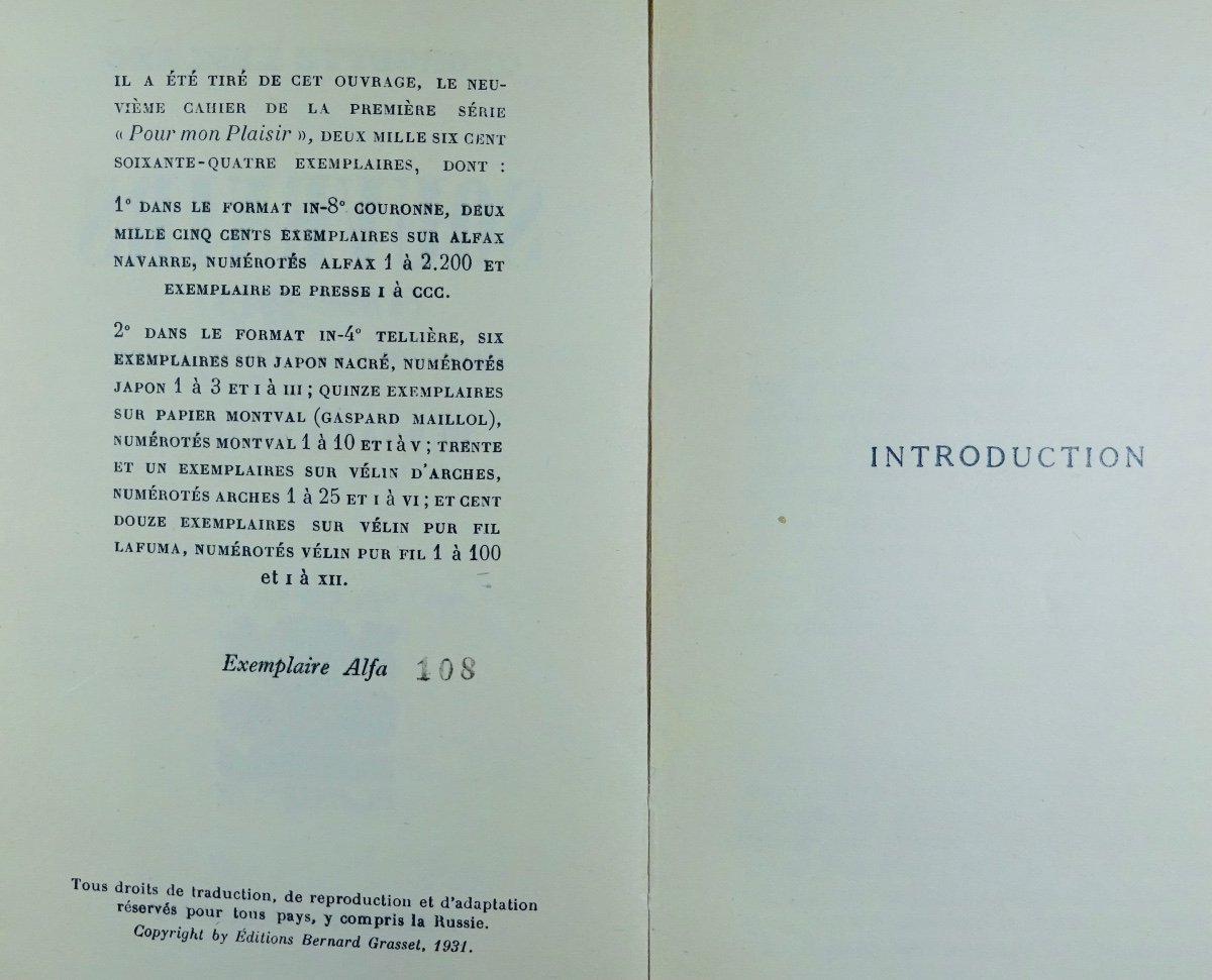 Leblanc (georgette) - Memories (1895-1918). Bernard Grasset, 1931. First Edition.-photo-4