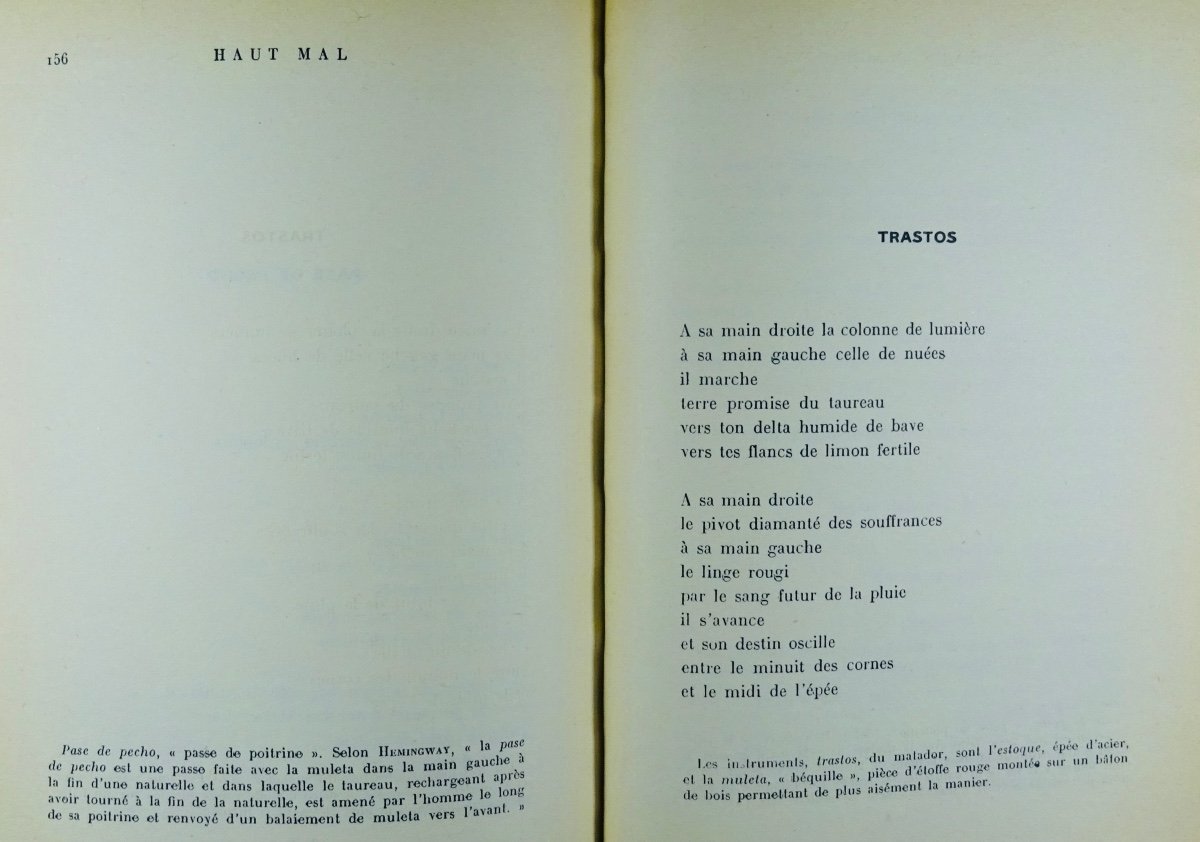 LEIRIS - Haut mal. Gallimard, 1943 ; in-12, 191 pp., cartonnage d'éditeur de Paul BONET.-photo-7