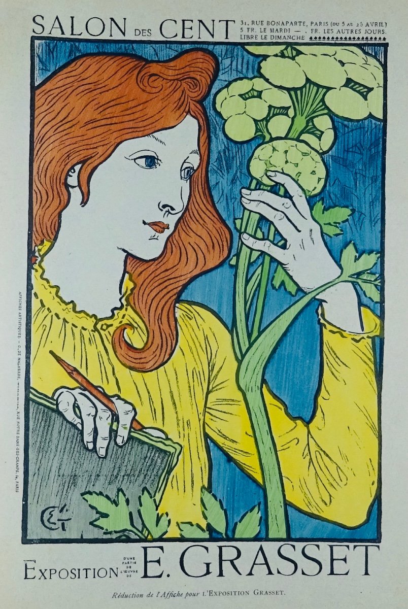 LEMONIER / KAHN / SAUNIER - Eugène Grasset et son oeuvre. Éditions de la plume, vers 1900.-photo-3