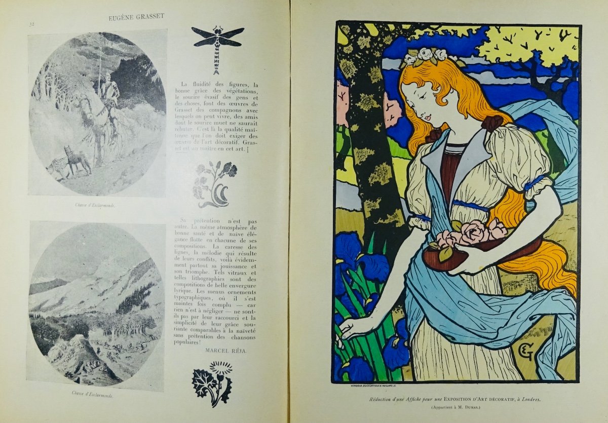 LEMONIER / KAHN / SAUNIER - Eugène Grasset et son oeuvre. Éditions de la plume, vers 1900.-photo-8