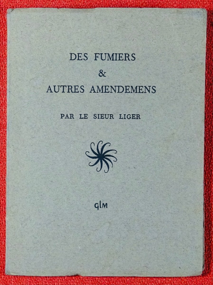 Liger - Manure And Other Amendments. Glm, 1955. Printed By Glm.