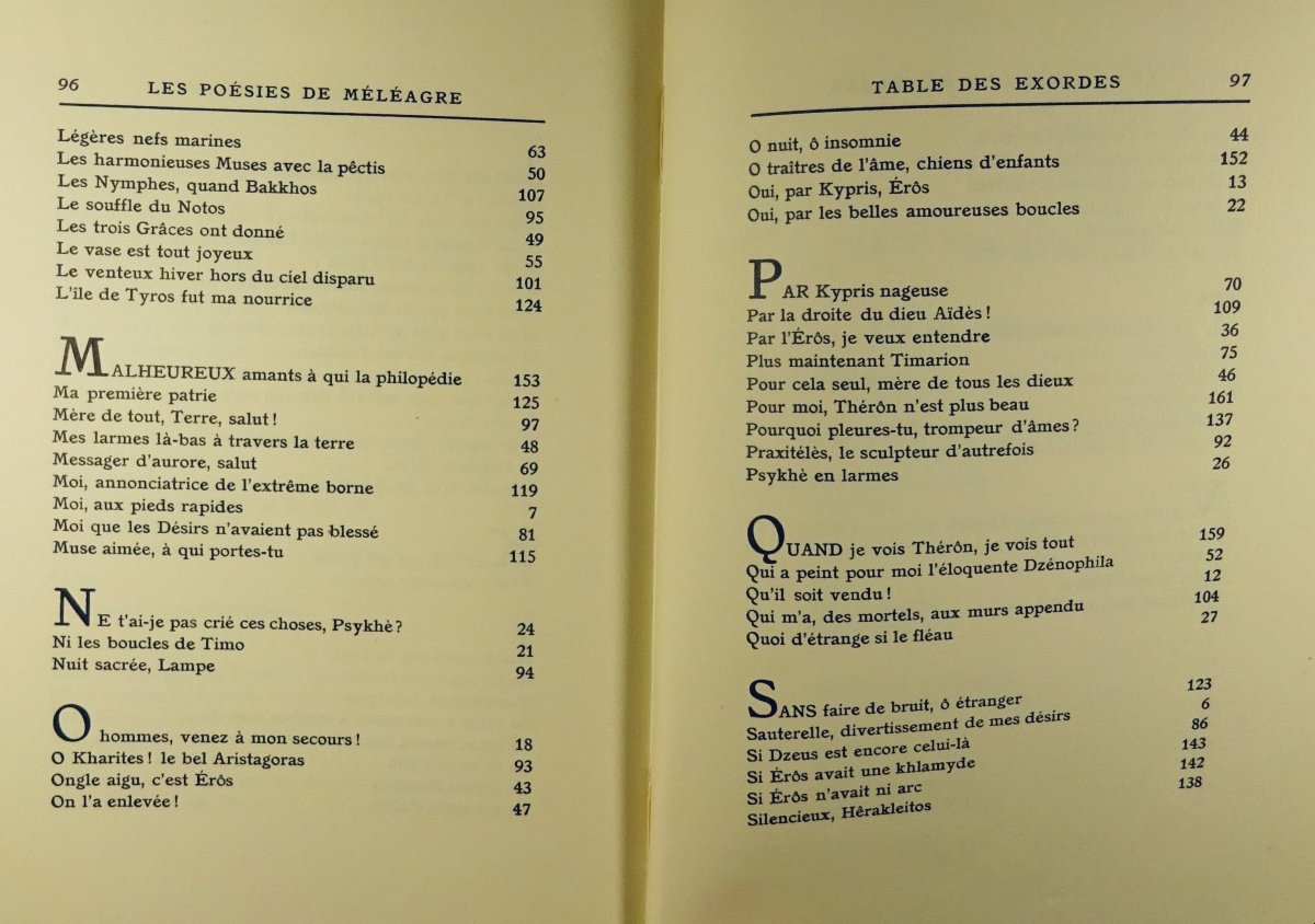 LOUŸS (Pierre) - Les Poésies de Méléagre. Société des Médecins Bibliophiles, 1926. COYSYN.-photo-6