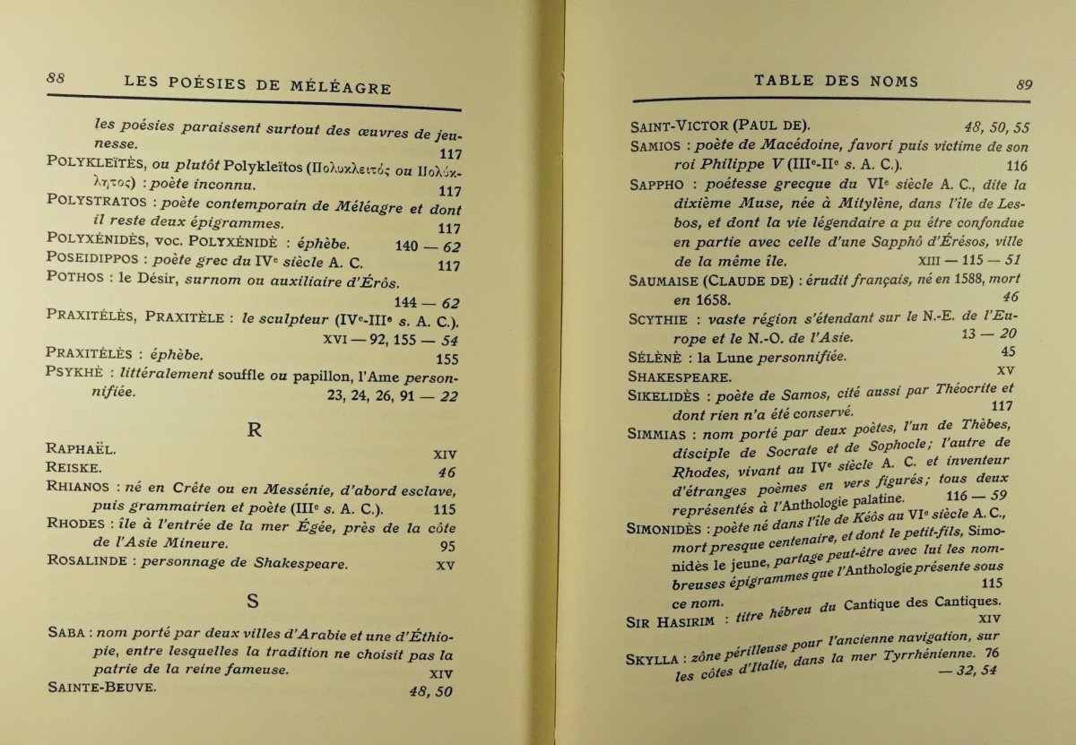 LOUŸS (Pierre) - Les Poésies de Méléagre. Société des Médecins Bibliophiles, 1926. COYSYN.-photo-7