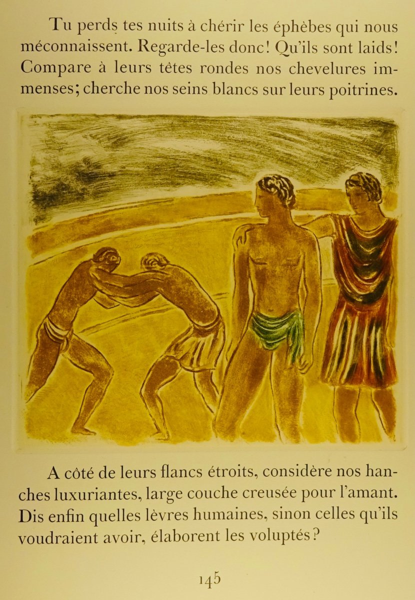 LouŸs - Les Chansons De Bilitis Translated From Greek By Pierre Louÿs. Lallemand, 1946. Jean Bergue-photo-6