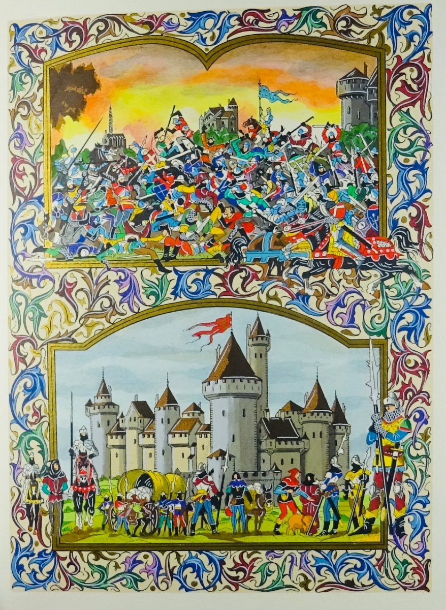 Luce - France During The Hundred Years War. Arts And Colors, 1968. Illustrated By Gradassi.-photo-2