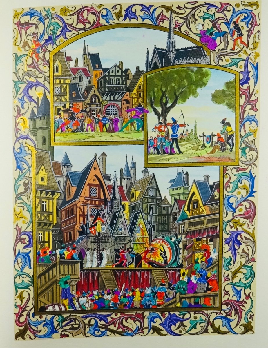 Luce - France During The Hundred Years War. Arts And Colors, 1968. Illustrated By Gradassi.-photo-7