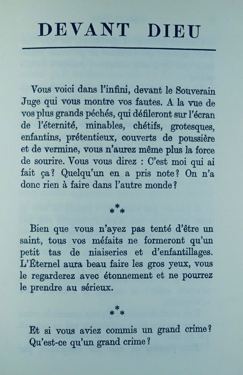 Maeterlinck (maurice) - Before God. Paris, Bibliothèque Charpentier, 1937. First Edition.-photo-4