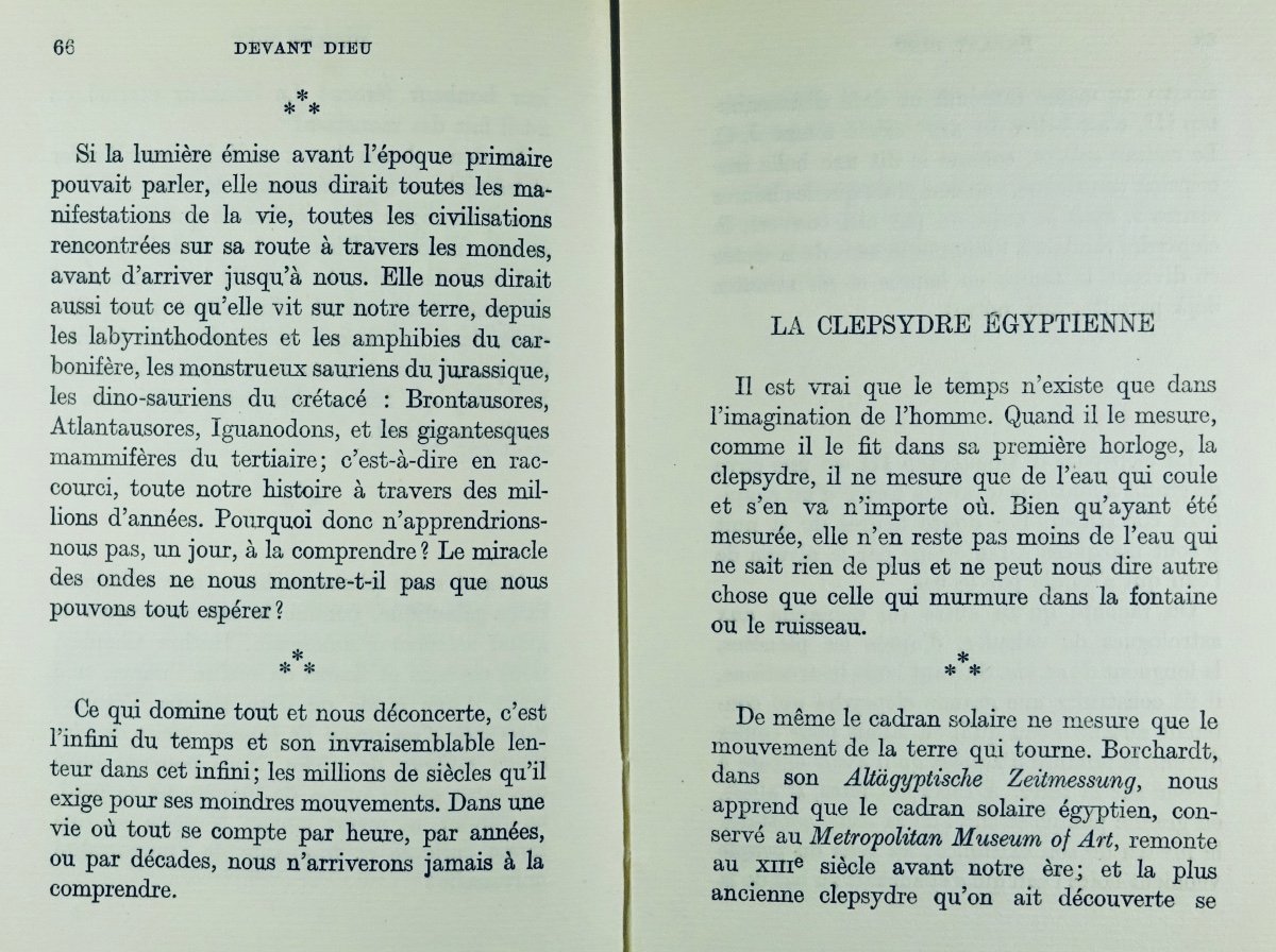 Maeterlinck (maurice) - Before God. Paris, Bibliothèque Charpentier, 1937. First Edition.-photo-3