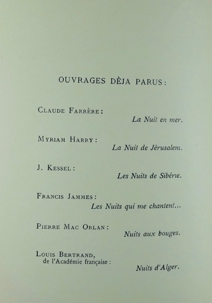 MAGRE (Maurice) - La Nuit de haschich et d'opium. Flammarion, 1930. Collection "Les nuits".-photo-2