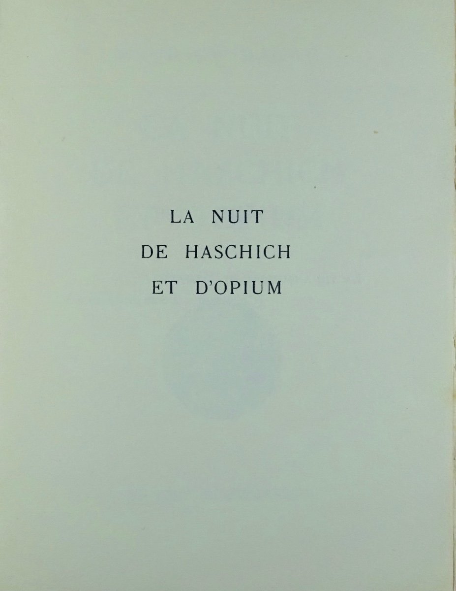 MAGRE (Maurice) - La Nuit de haschich et d'opium. Flammarion, 1930. Collection "Les nuits".-photo-3