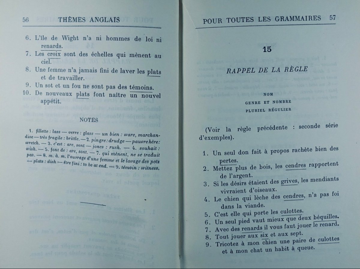 MALLARMÉ - Thèmes anglais pour toutes les grammaires. Gallimard, 1937. Édition originale.-photo-4