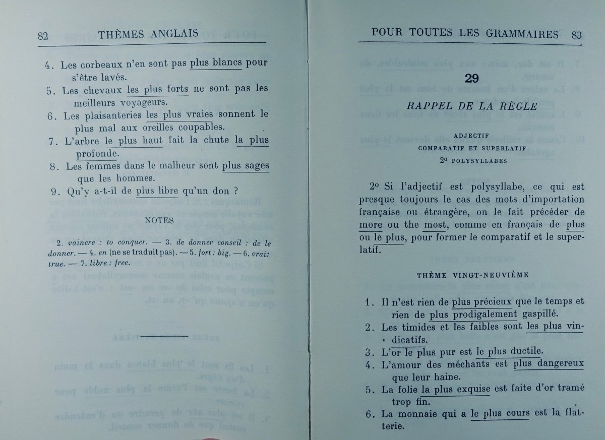 MALLARMÉ - Thèmes anglais pour toutes les grammaires. Gallimard, 1937. Édition originale.-photo-6