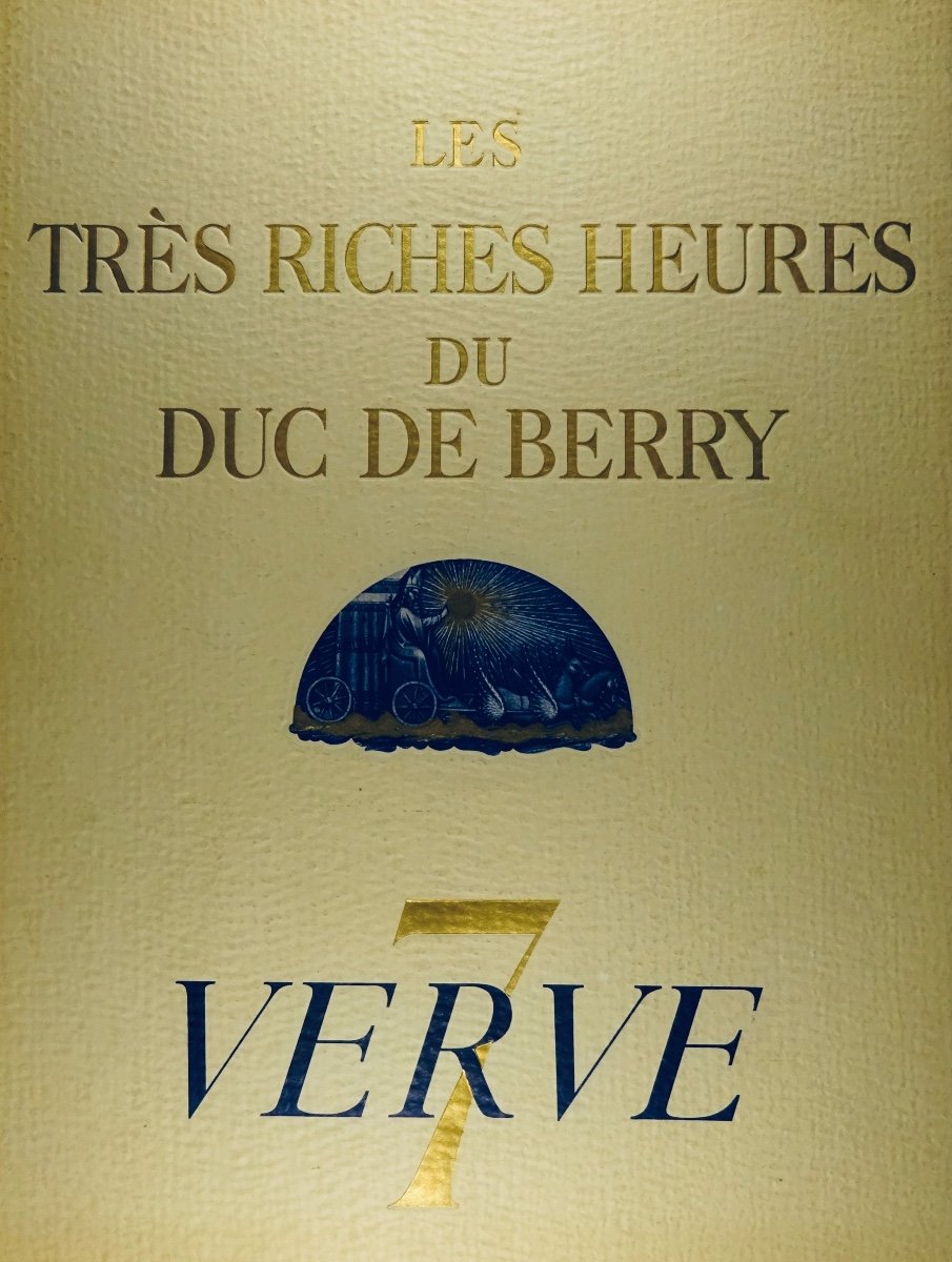 MALO (Henri) - Les Très riches heures du duc de Berry.  Verve, 1940, in-folio.