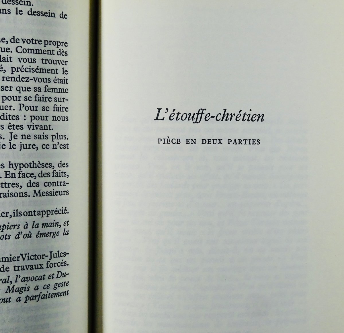 Marceau (félicien) - Theatre. Volume 1 And 2. Gallimard, 1964. Numbered First Edition.-photo-5