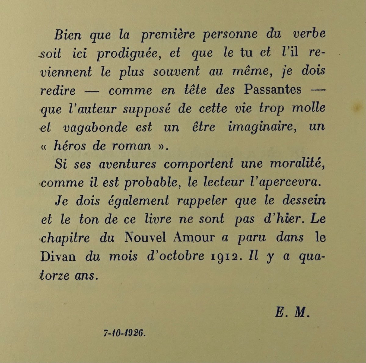 Marsan (eugene) - The Chambers Of Pleasure. Paris, Gallimard, 1926. First Edition.-photo-1