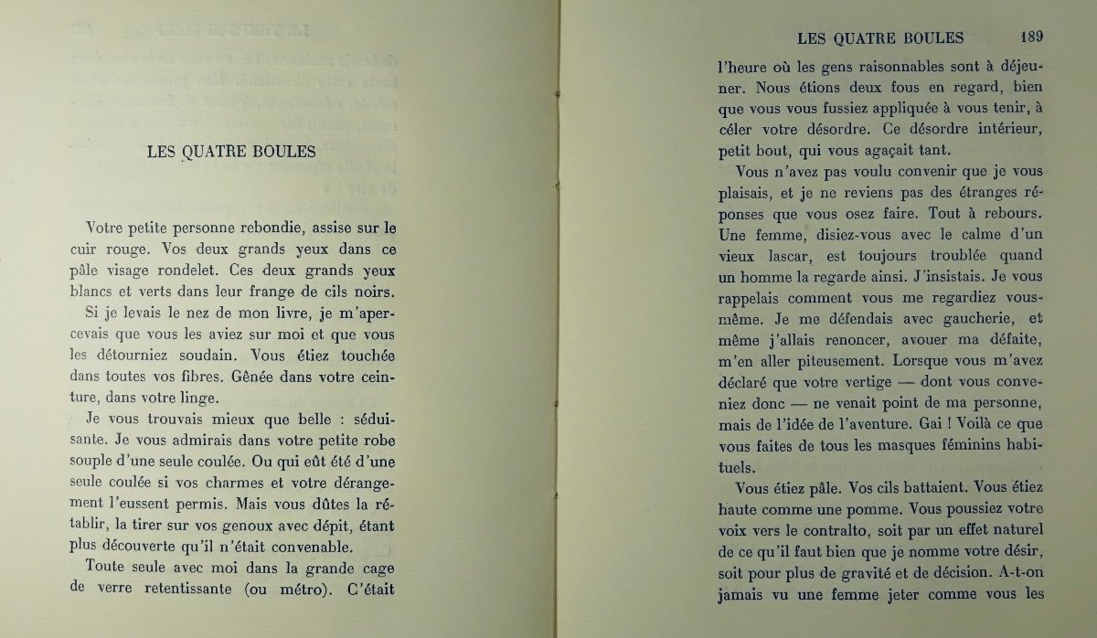 Marsan (eugene) - The Chambers Of Pleasure. Paris, Gallimard, 1926. First Edition.-photo-4