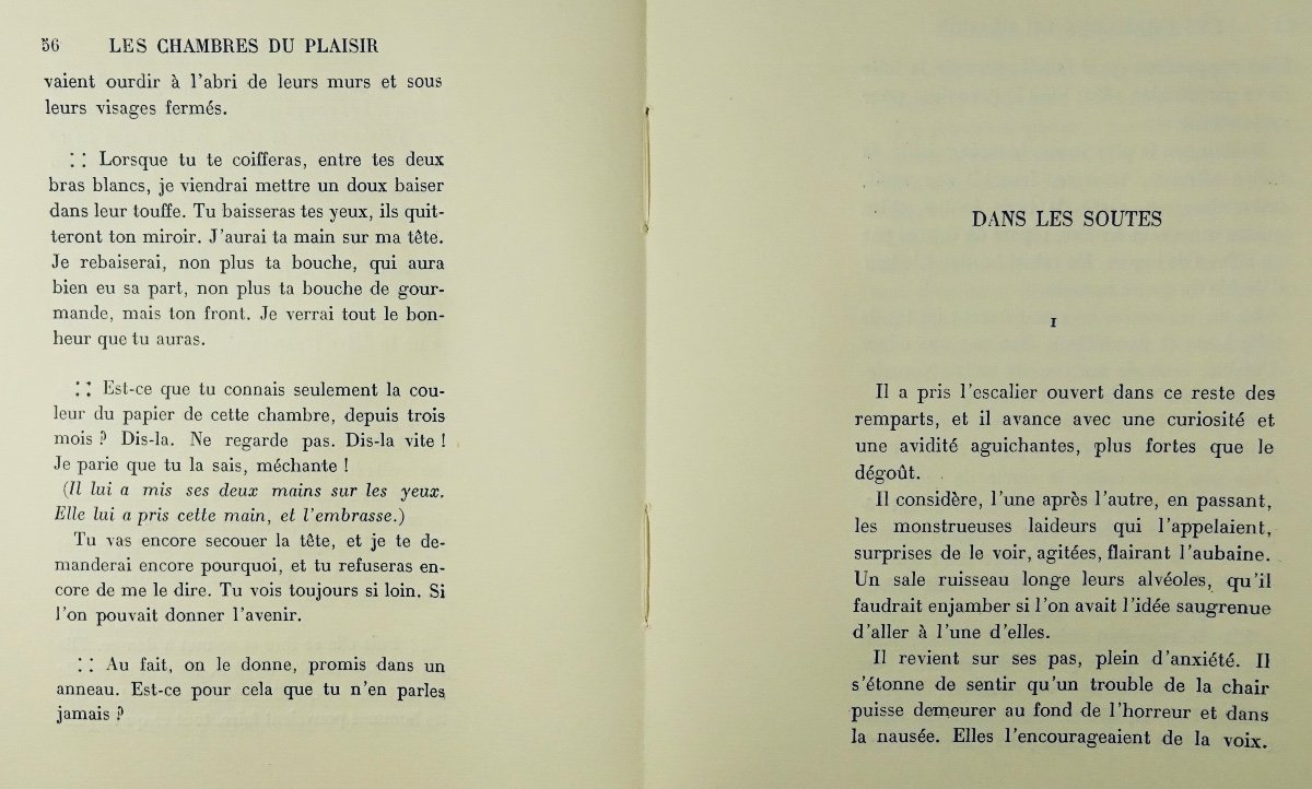 Marsan (eugene) - The Chambers Of Pleasure. Paris, Gallimard, 1926. First Edition.-photo-8