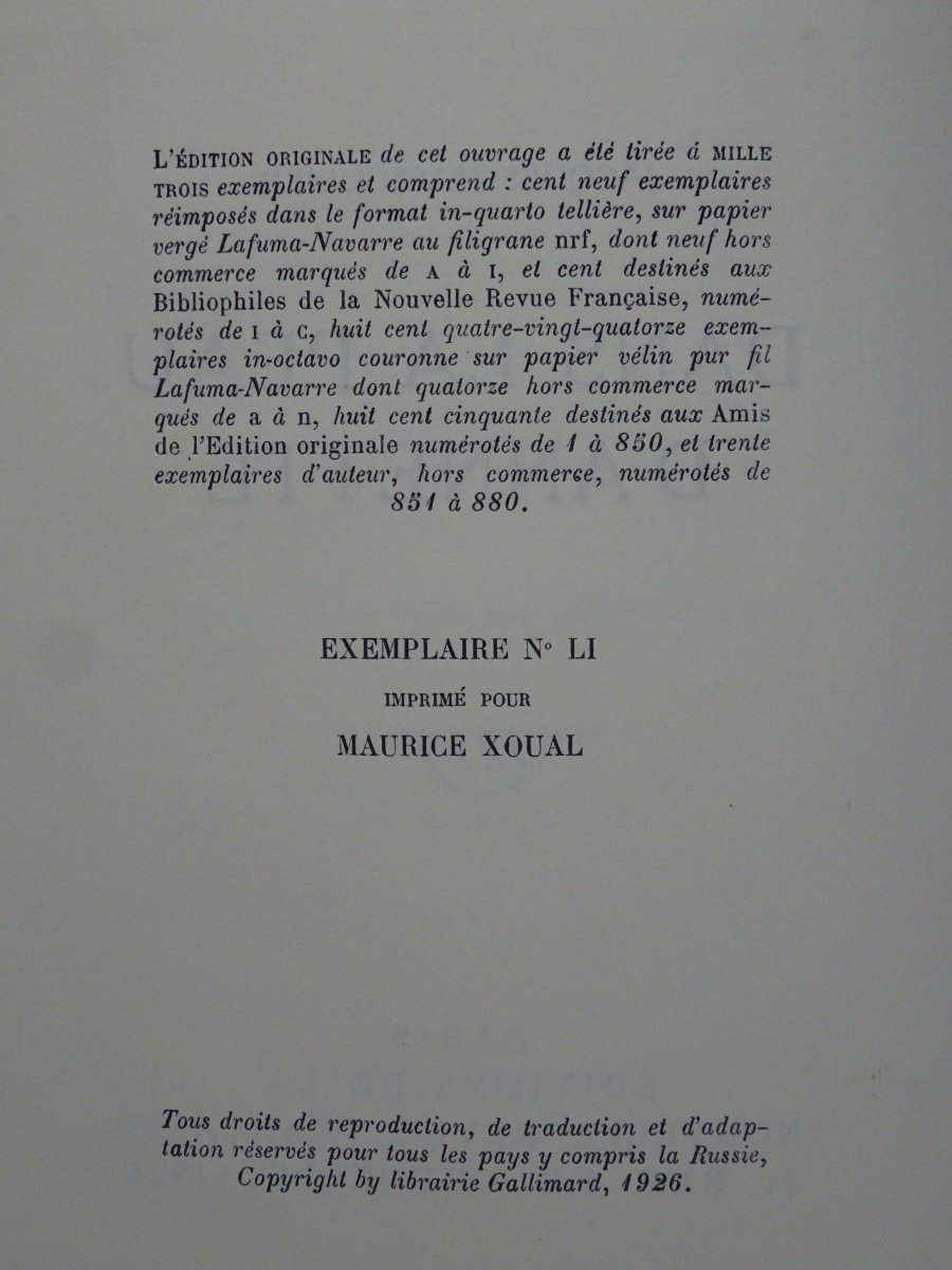 MASSOULIER (Jacques) - Dans la peau d'Annette. Paris, Gallimard, 1926. Édition originale.-photo-3