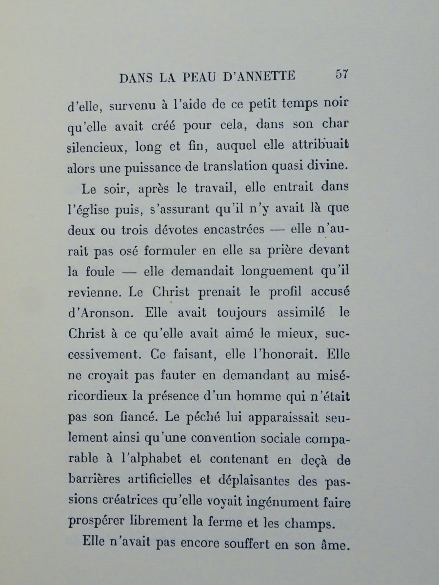 MASSOULIER (Jacques) - Dans la peau d'Annette. Paris, Gallimard, 1926. Édition originale.-photo-3