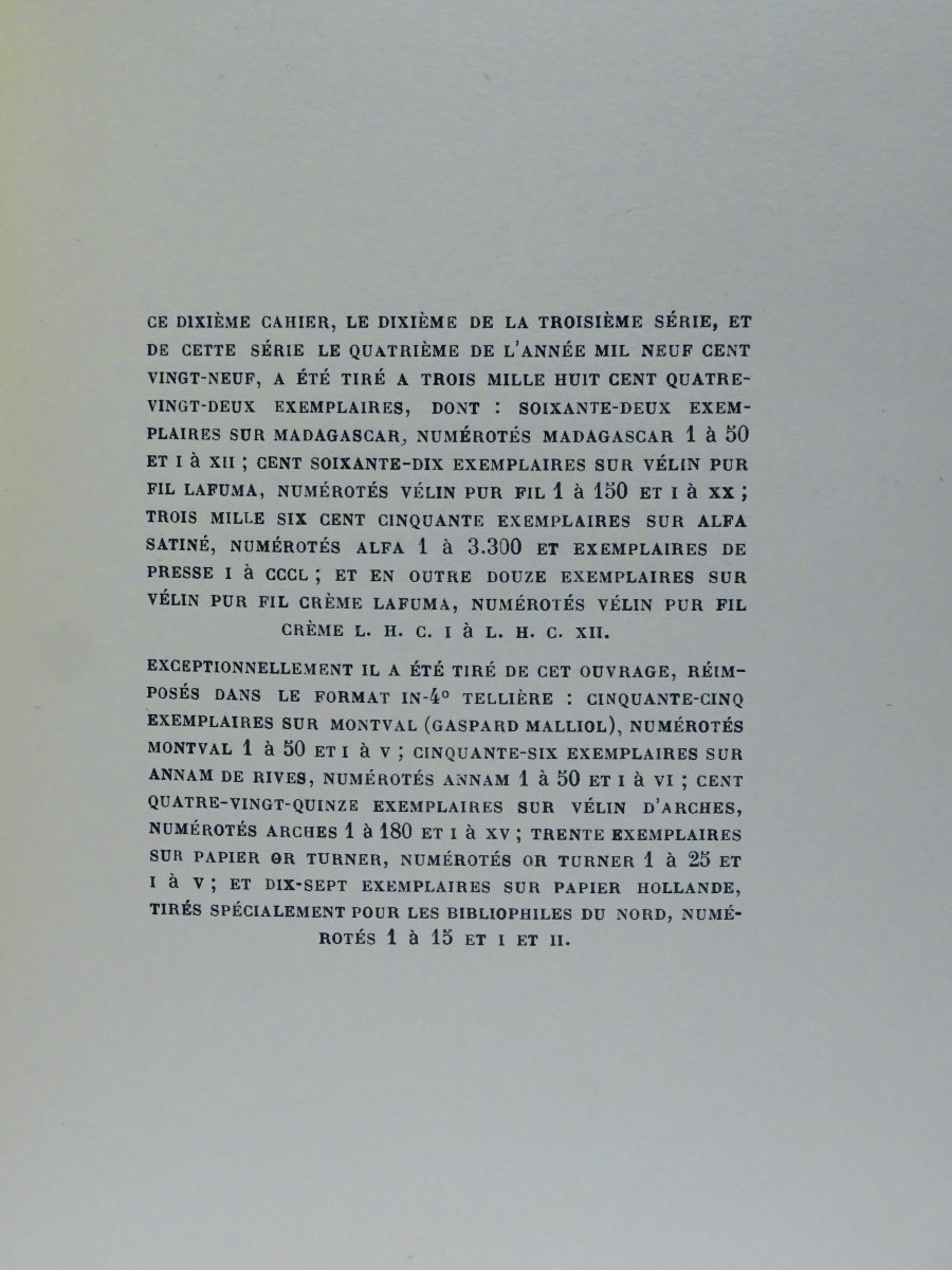 Mauriac (françois) - Three Stories. Grasset, 1929. Copy On Arches Vellum.-photo-8